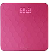 Greater Goods Silicone Bathroom Scale - Premium Dark Pink Bathroom Scale for Measuring Weight, Pe...