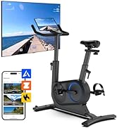 RENPHO Exercise Bike, AI Smart Stationary Bike for Home, Spin Bike with 24-Level Magnetic Resista...