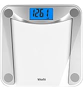 Vitafit Digital Bathroom Scale for Body Weight,Weighing Professional Since 2001,Extra Large Blue ...