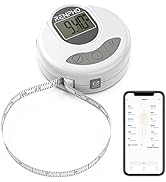 Tape Measure for Body, RENPHO Smart Bluetooth Digital Measuring Tape with Lock Hook, Retractable ...